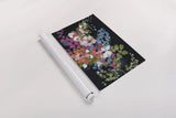 Midnight Floral by Yvette St. Amant. shown as a rolled paper print. Available as archival giclee rolled canvas, fine art paper, or poster print. SKU 88370h.