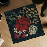 Midwinter Florals I by Yvette St. Amant. Shown as a detailed flat fine art print, highlighting archival giclee quality. Available as an archival giclee rolled canvas, fine art paper, or poster print. SKU 103886a.