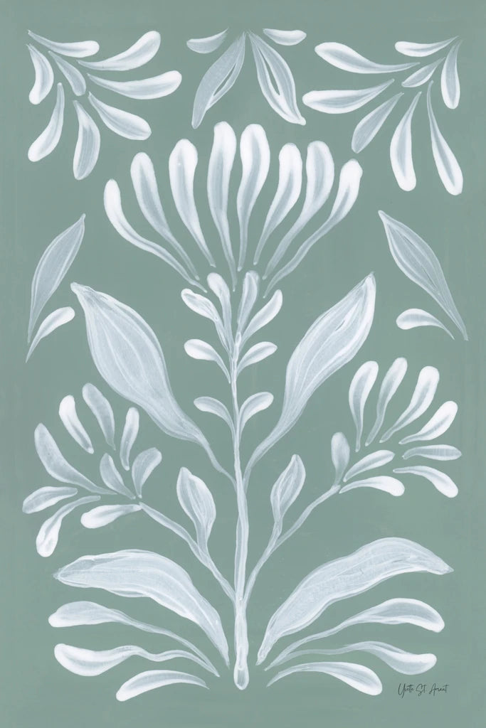 Mint Silhouette I by Yvette St. Amant