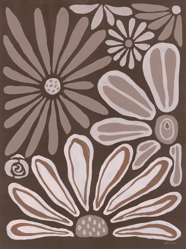 Mocha Blooms III by Yvette St. Amant