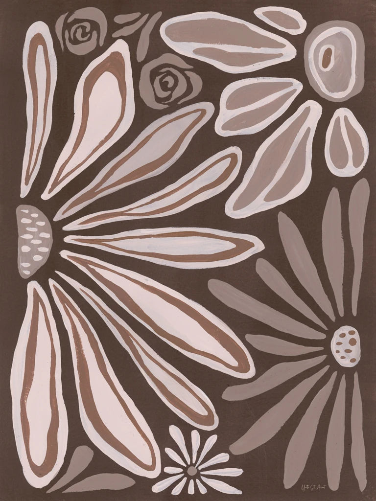 Mocha Blooms IV by Yvette St. Amant