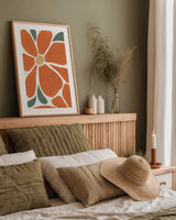 Modern Botanica II by Yvette St. Amant. shown as a paper print in a natural frame. Available as a archival giclee rolled canvas, fine art paper, or poster print. SKU 94967h.