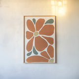 Modern Botanica II by Yvette St. Amant. shown as a paper print in a natural frame. Available as a archival giclee rolled canvas, fine art paper, or poster print. SKU 94967h.