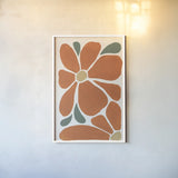 Modern Botanica II by Yvette St. Amant. shown as a paper print in a white frame. Available as a archival giclee rolled canvas, fine art paper, or poster print. SKU 94967h.