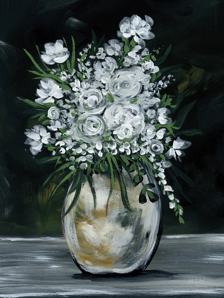 Moody Rose in Vase by Yvette St. Amant