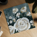 Moody Roses by Yvette St. Amant. Shown as a detailed flat fine art print, highlighting archival giclee quality. Available as an archival giclee rolled canvas, fine art paper, or poster print. SKU 96546a.