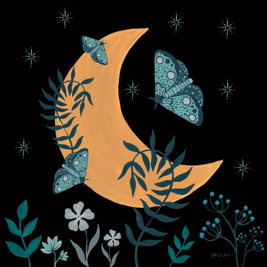 Moon Moth IX by Yvette St. Amant. SKU 101210a. Archival Giclee Fine art print for wall decor.