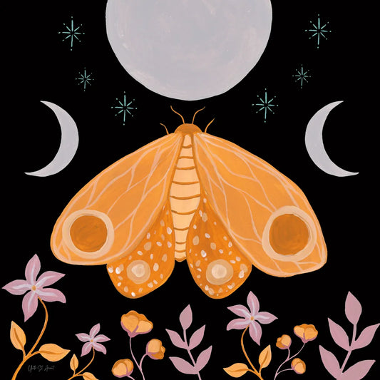 Moon Moth V by Yvette St. Amant. SKU 101206a. Archival Giclee Fine art print for wall decor.