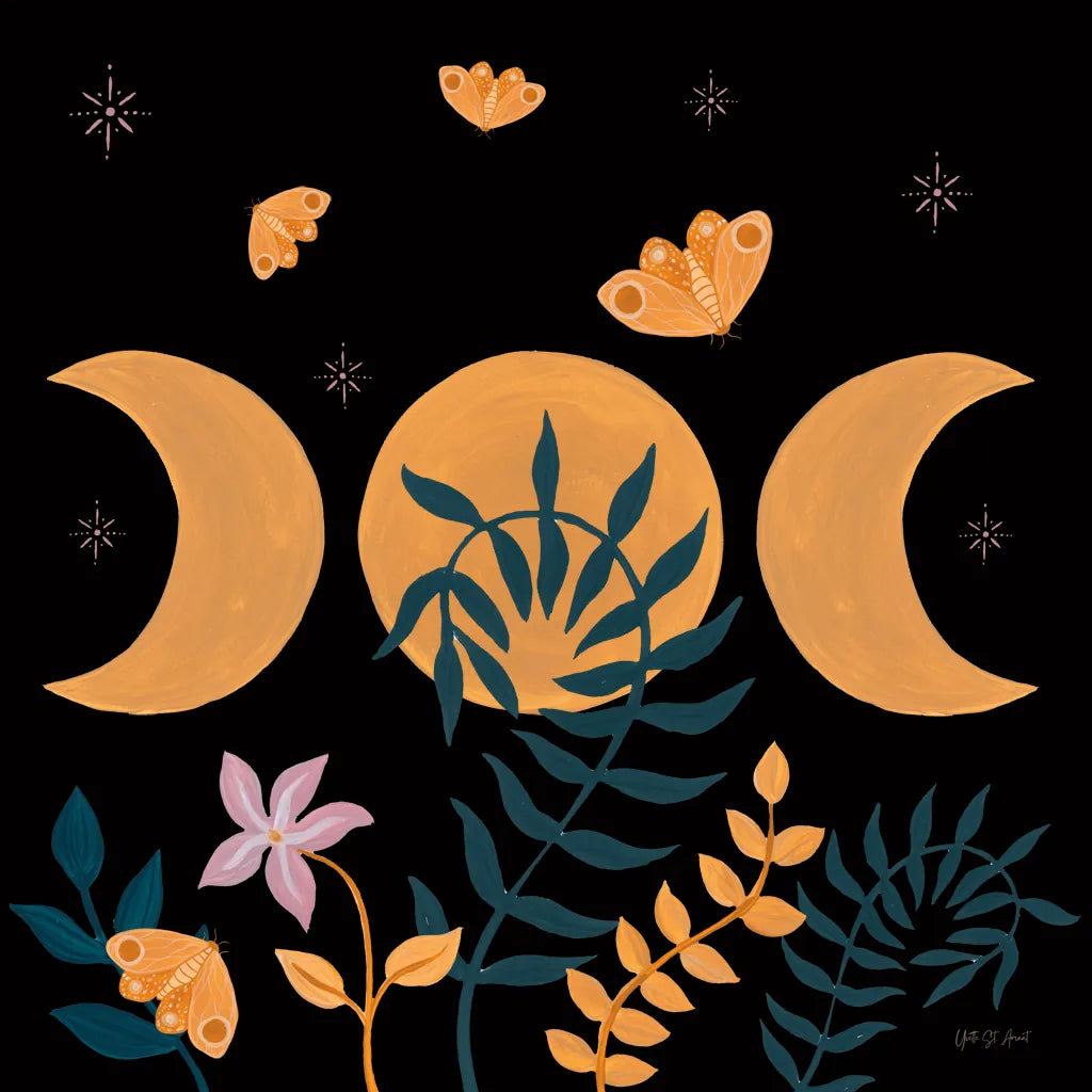 Moon Moth VIII by Yvette St. Amant. SKU 101209a. Archival Giclee Fine art print for wall decor.