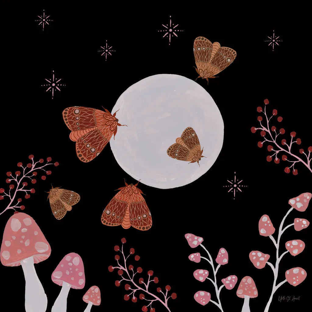 Moon Moth X by Yvette St. Amant. SKU 101211a. Archival Giclee Fine art print for wall decor.