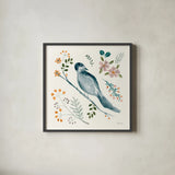 Morning Call II by Yvette St. Amant. Shown in a sleek black glass frame for a contemporary gallery look. Available as an archival giclee rolled canvas, fine art paper, or poster print. SKU 94219a.