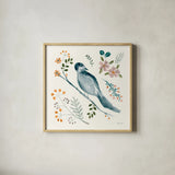 Morning Call II by Yvette St. Amant. Shown in a natural wood glass frame for a timeless modern aesthetic. Available as an archival giclee rolled canvas, fine art paper, or poster print. SKU 94219a.