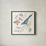Morning Call III by Yvette St. Amant. Shown in a sleek black glass frame for a contemporary gallery look. Available as an archival giclee rolled canvas, fine art paper, or poster print. SKU 94220a.