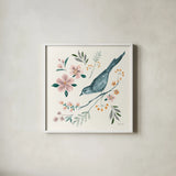Morning Call III by Yvette St. Amant. Shown in a crisp white glass frame for a clean and minimalist style. Available as an archival giclee rolled canvas, fine art paper, or poster print. SKU 94220a.