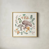 Morning Call VI by Yvette St. Amant. Shown in a natural wood glass frame for a timeless modern aesthetic. Available as an archival giclee rolled canvas, fine art paper, or poster print. SKU 94223a.