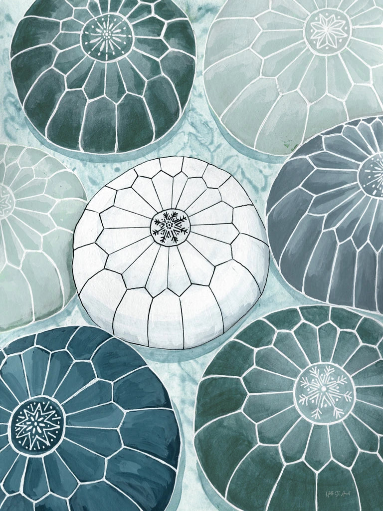 Moroccan Street Poufs by Yvette St. Amant