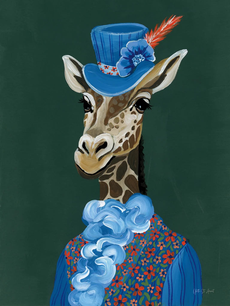 Mr Regal Giraffe Portrait by Yvette St. Amant
