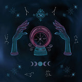 Mystic Fortune Teller by Yvette St. Amant. SKU 91540a. Archival Giclee Fine art print for wall decor.