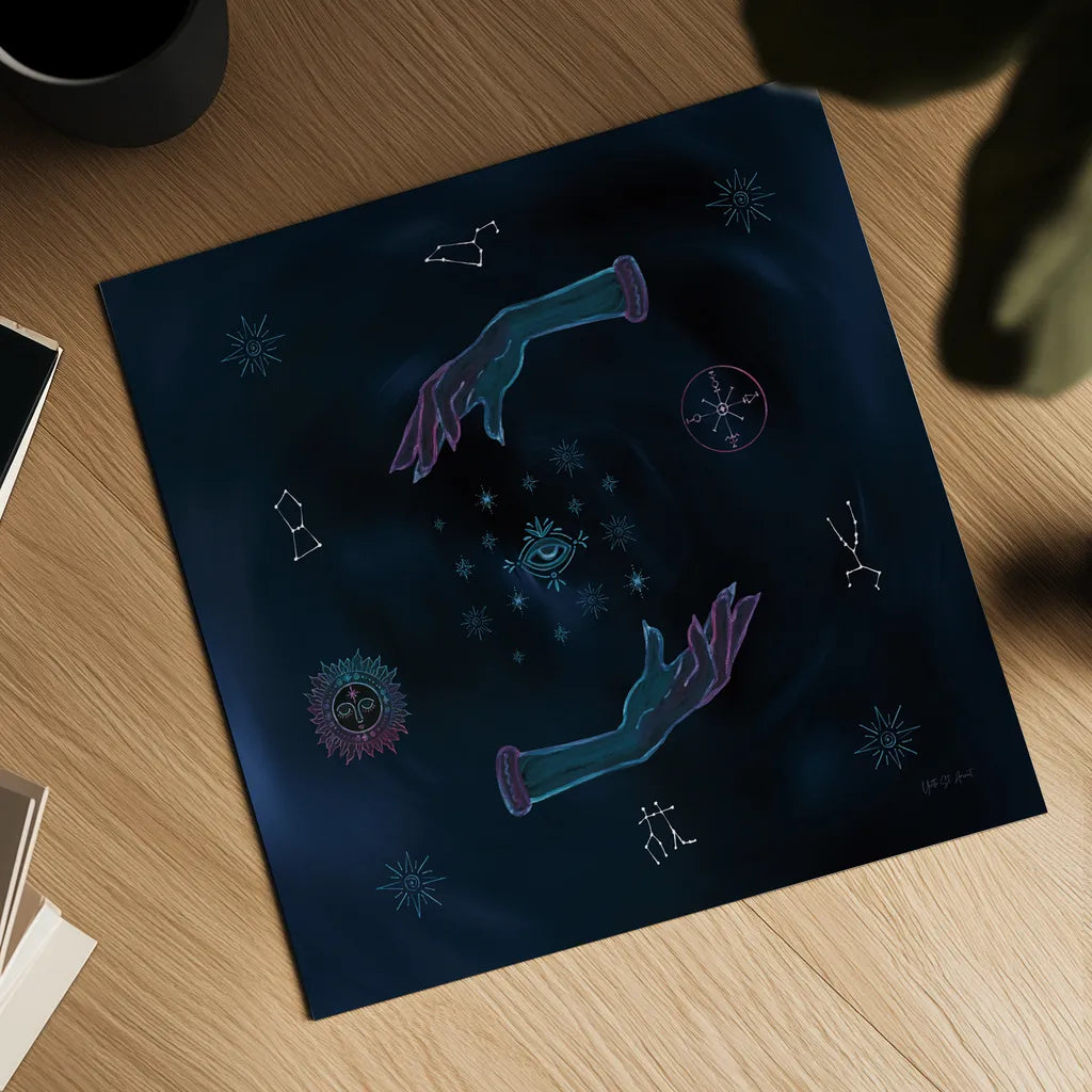 Mystic Magic by Yvette St. Amant. Shown as a detailed flat fine art print, highlighting archival giclee quality. Available as an archival giclee rolled canvas, fine art paper, or poster print. SKU 91539a.