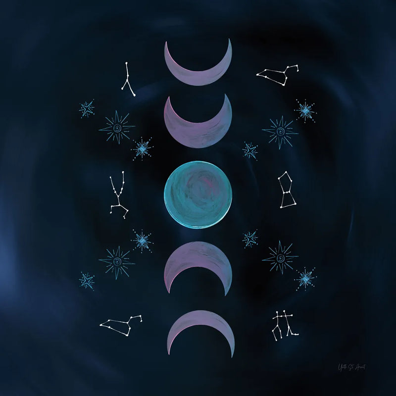 Mystic New Moon by Yvette St. Amant. SKU 91541a. Archival Giclee Fine art print for wall decor.