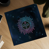 Mystic Sun by Yvette St. Amant. Shown as a detailed flat fine art print, highlighting archival giclee quality. Available as an archival giclee rolled canvas, fine art paper, or poster print. SKU 91542a.