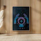 Mystical Fortune IV by Yvette St. Amant. shown as over sized large wall art. Available as an archival giclee rolled canvas, fine art paper, or poster print. SKU 92827h.