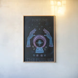 Mystical Fortune IV by Yvette St. Amant. shown as a paper print in a natural frame. Available as a archival giclee rolled canvas, fine art paper, or poster print. SKU 92827h.