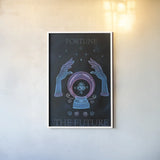 Mystical Fortune IV by Yvette St. Amant. shown as a paper print in a white frame. Available as a archival giclee rolled canvas, fine art paper, or poster print. SKU 92827h.