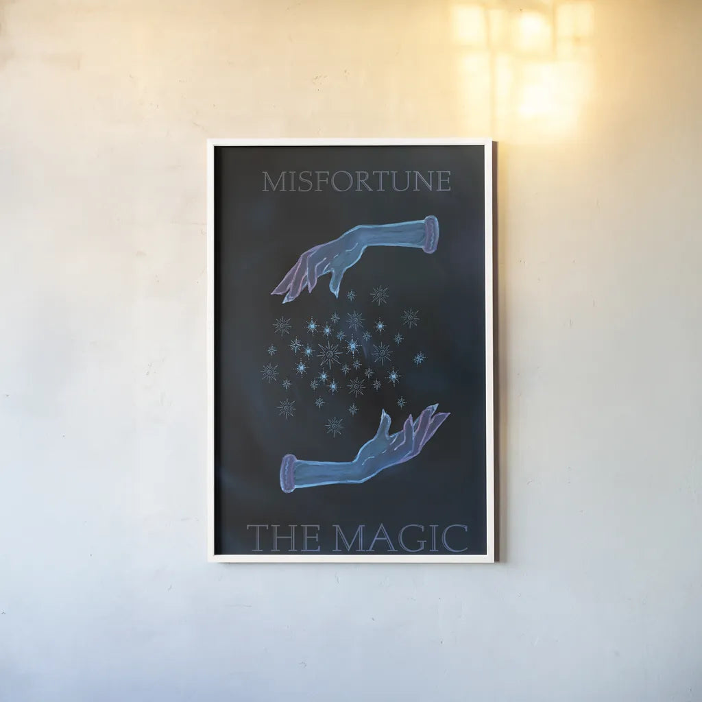 Mystical Fortune VI by Yvette St. Amant. shown as a paper print in a white frame. Available as a archival giclee rolled canvas, fine art paper, or poster print. SKU 92829h.