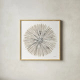 Natures Pinwheel I by Yvette St. Amant. Shown in a natural wood glass frame for a timeless modern aesthetic. Available as an archival giclee rolled canvas, fine art paper, or poster print. SKU 88253a.