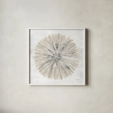 Natures Pinwheel I Texture by Yvette St. Amant. Shown in a crisp white glass frame for a clean and minimalist style. Available as an archival giclee rolled canvas, fine art paper, or poster print. SKU 90053a.