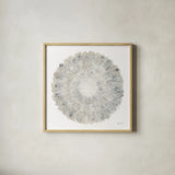 Natures Pinwheel II by Yvette St. Amant. Shown in a natural wood glass frame for a timeless modern aesthetic. Available as an archival giclee rolled canvas, fine art paper, or poster print. SKU 88254a.