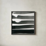 Negative Space VI by Yvette St. Amant. Shown in a sleek black glass frame for a contemporary gallery look. Available as an archival giclee rolled canvas, fine art paper, or poster print. SKU 102365a.
