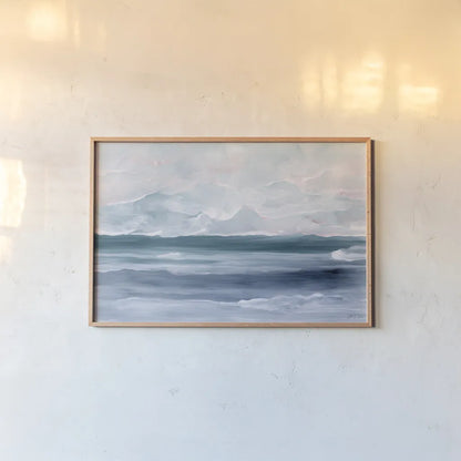 Ocean Breeze by Yvette St. Amant. shown as a paper print in a natural frame. Available as a archival giclee rolled canvas, fine art paper, or poster print. SKU 97645i.