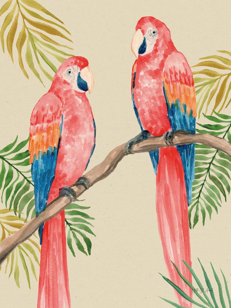 Parrots in the Tropics III by Yvette St. Amant
