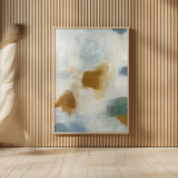 Patch of Gold Abstract II by Yvette St. Amant. shown as over sized large wall art. Available as an archival giclee rolled canvas, fine art paper, or poster print. SKU 88516h.