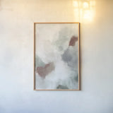 Patch of Spice Abstract I by Yvette St. Amant. shown as a paper print in a natural frame. Available as a archival giclee rolled canvas, fine art paper, or poster print. SKU 88544h.