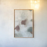 Patch of Spice Abstract II by Yvette St. Amant. shown as a paper print in a natural frame. Available as a archival giclee rolled canvas, fine art paper, or poster print. SKU 88545h.