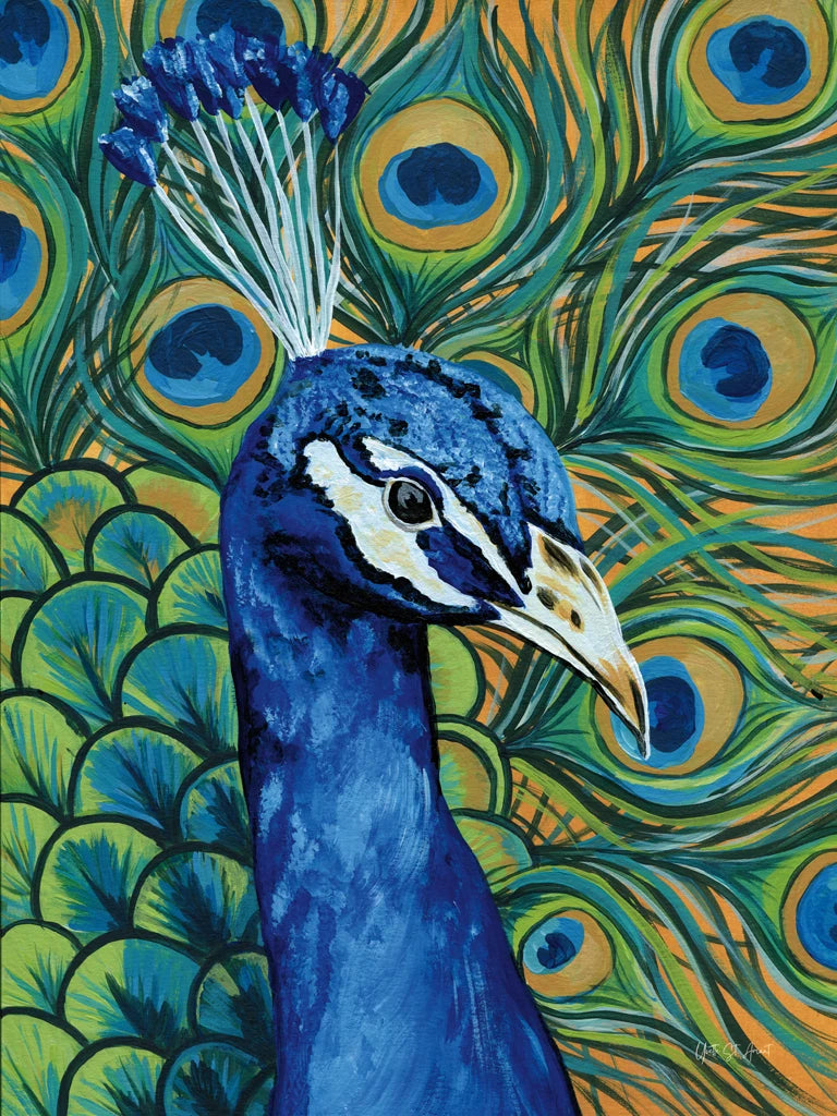 Peacock Profile by Yvette St. Amant