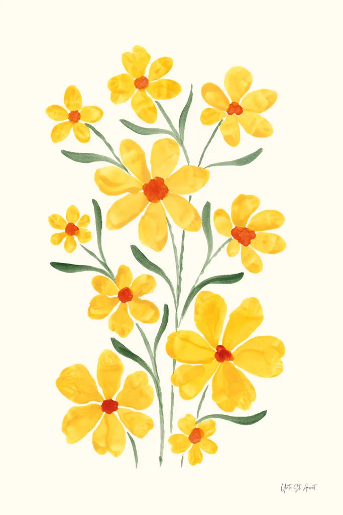 Pretty Blooms II by Yvette St. Amant. SKU 103227h. Archival Giclee Fine art print for wall decor.