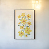 Pretty Blooms II by Yvette St. Amant. shown as a paper print in a black flame. Available as a archival giclee rolled canvas, fine art paper, or poster print. SKU 103227h.
