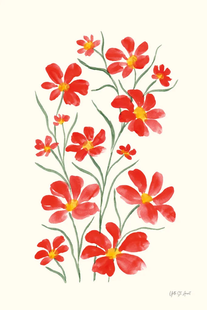 Pretty Blooms IV by Yvette St. Amant. SKU 103229h. Archival Giclee Fine art print for wall decor.