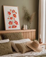 Pretty Blooms IV by Yvette St. Amant. shown as a paper print in a natural frame. Available as a archival giclee rolled canvas, fine art paper, or poster print. SKU 103229h.