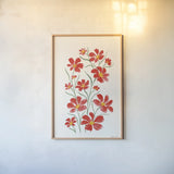 Pretty Blooms IV by Yvette St. Amant. shown as a paper print in a natural frame. Available as a archival giclee rolled canvas, fine art paper, or poster print. SKU 103229h.