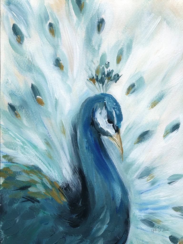 Pretty Peacocks I by Yvette St. Amant