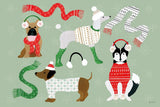 Puppy It's Cold Outside I by Yvette St. Amant. SKU 97557i. Archival Giclee Fine art print for wall decor.