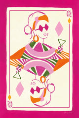 Queen of Diamonds by Yvette St. Amant. SKU 92234h. Archival Giclee Fine art print for wall decor.