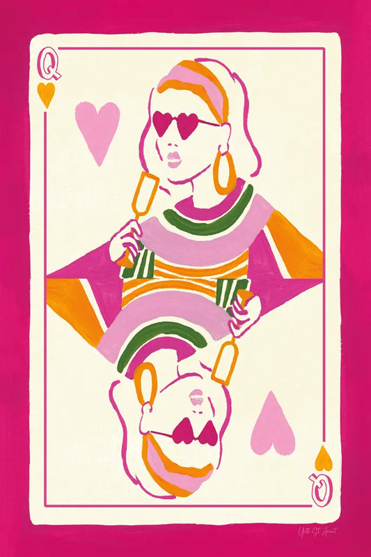 Queen of Hearts by Yvette St. Amant. SKU 92233h. Archival Giclee Fine art print for wall decor.