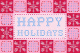 Quilted Christmas I by Yvette St. Amant. SKU 102824i. Archival Giclee Fine art print for wall decor.