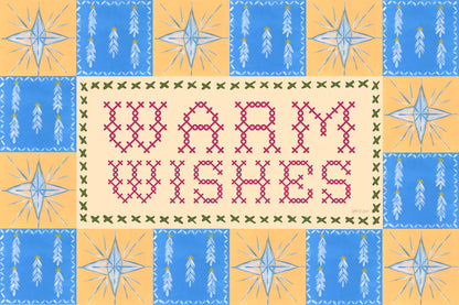 Quilted Christmas III by Yvette St. Amant. SKU 102826i. Archival Giclee Fine art print for wall decor.